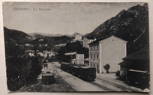 Cartolina arsiero stazione - arsiero,