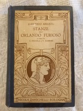 libro antico  Vecchio  Ludovico Ariosto  Stanze Dell'Orlando Furioso 1935 