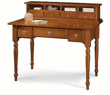 SCRIVANIA LEGNO 7 CASSETTI ARTE POVERA