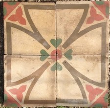 4 mattonelle riggiole in