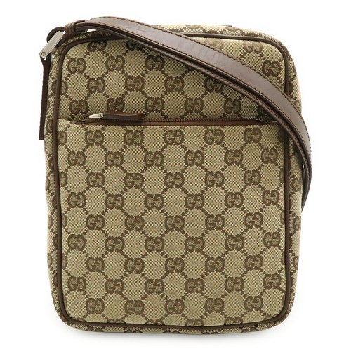 Gucci canvas shoulder bag - gucci, gg