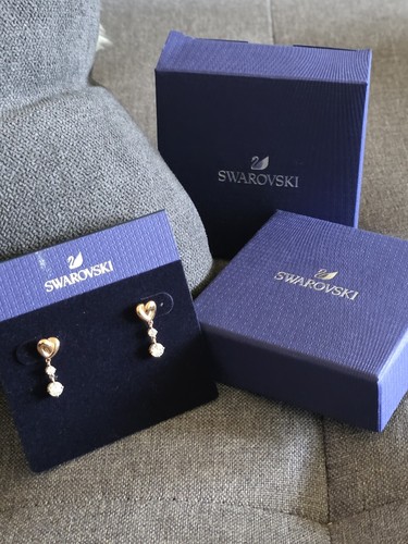 Orecchini cuore swarovski - orecchini,