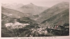 Cartolina - Favaro - Panorama generale con vallata d'Oropa - 1950