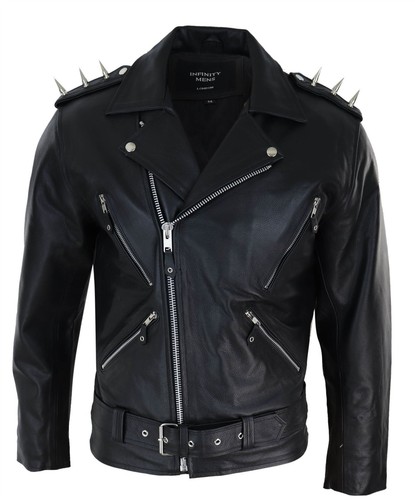 Giacca moto uomo spike - giacca,