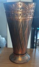 40'S - ANTICO PORTAOMBRELLI IN RAME - 49X28CM - 2,250KG - COME IN FOTO