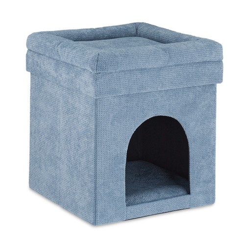 Sgabello con cuccia per gatti