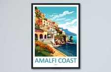 Stampa da viaggio Amalfi Wall