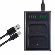Caricabatteria USB doppio per