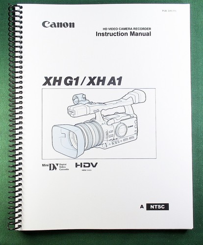 Canon xh a1 manuale - g1,