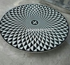 Tavolo 2' marmo nero sala da