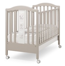 Lettino Erbesi Timmy Bianco Tortora Con Cassetto