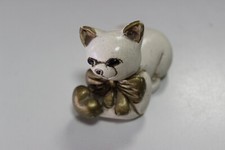 STATUETTA  GATTO CUORE PLASTILINA - CAT WITH HEART CM 3,5X8