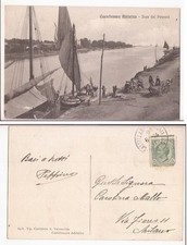 STORIA POSTALE CARTOLINA CASTELLAMARE ADRIATICO FOCE DEL PESCARA FP