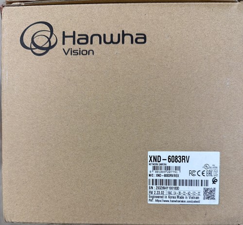 Hanwha vision xnd 6083rv - hanwha,