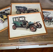 Quadri ORIGINALI Antichi Con Tavole - Stampe Automobili D' Epoca