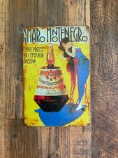 Insegna in metallo Amaro Montenegro,  20x30 cm