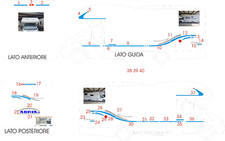 Adesivi per camper Adriatik adria A 660 dp in set completo come foto