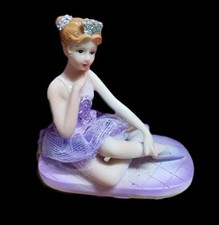 Statuina Fata Fatina Ballerina In Resina Bomboniera Collezione dfh