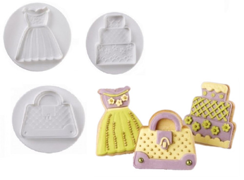 Pavoni moda set 3 stampi - moda, :