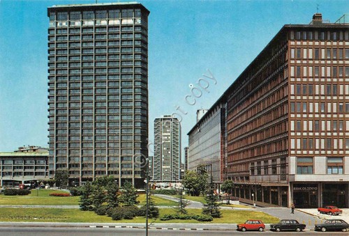 Cartolina milano centro - milano,