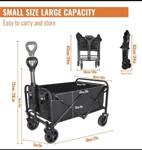 Nuovo carrello pieghevole - nuovo,
