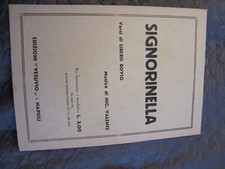 vecchio spartito SIGNORINELLA