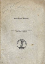 Integrazioni angioine. . Nicola Nicolini. 1962. .
