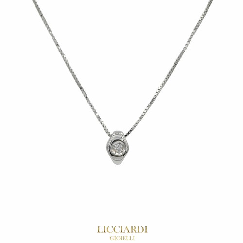 Collana donna punto luce oro