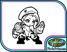 Strada Fighter Camoscio D Adesivo Vinile Console Auto Camion Moto Vetrina Gioco