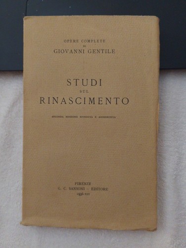 Gentile giovanni studi sul - giovanni,