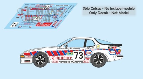 Decals porsche 924 gtr - 924, le
