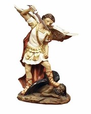 Articoli Religiosi by Paben Statua San Michele Arcangelo cm. 12 in Resina