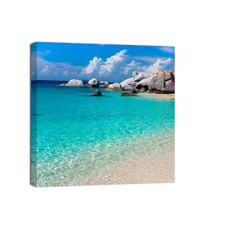 Canvashop Quadri moderni quadrati Mare 8 Quadro Stampa su tela soggiorno