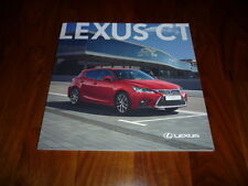 Brochure Lexus CT 200h 01/2017