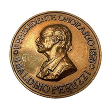 MEDAGLIA IN BRONZO  - COLLEGIO INGEGNERI DELLA TOSCANA - UBALDINO PERUZZI  1976