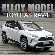 Modellino auto metallo pressofuso lega SUV 1:32 TOYOTA RAV4 SUV simulazione luce sonora regalo