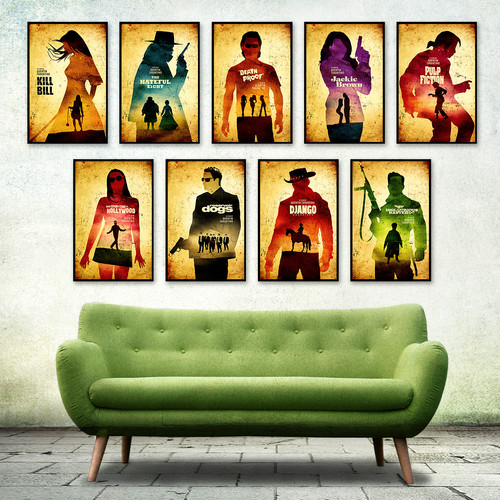 Quentin tarantino art set - tarantino,