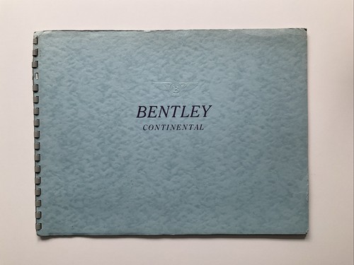 Brochure vendita bentley s2 - brochure,