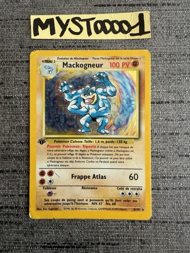 Carte pokémon mackogneur - pokémon,
