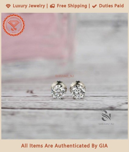 Orecchini perno con diamanti - perno,