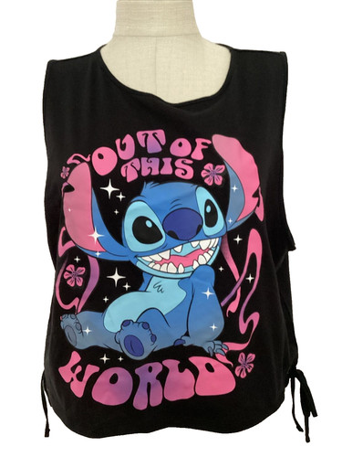 Canotta disney stitch - stitch, nera