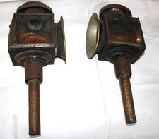 COPPIA ANTICHE LAMPADE A