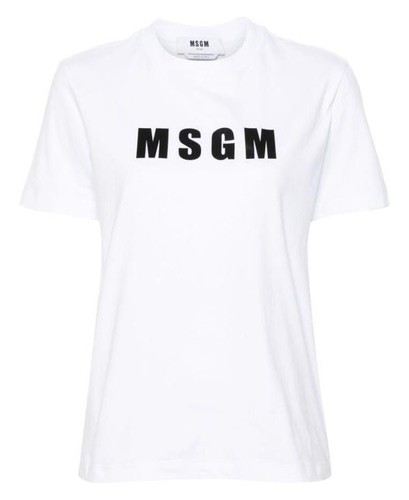 Shirt msgm con stampa logo - t-shirt,