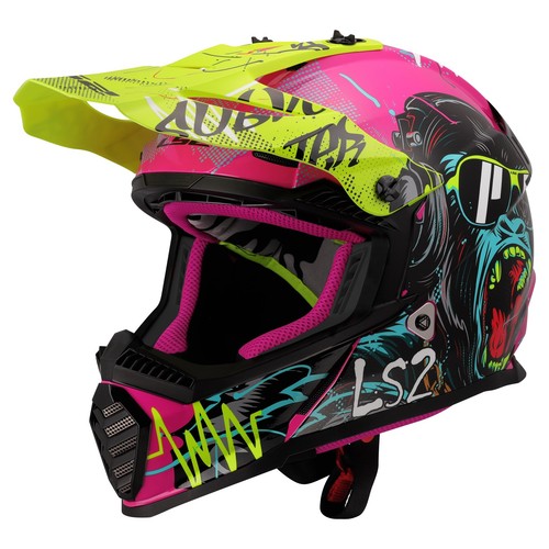 Casco cross ls2 - cross, mx437j