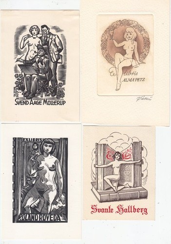Exlibris bookplate - exlibris,