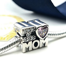 Charm argento 925 love mom
