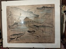 Felice Vellan Litografia Zoo