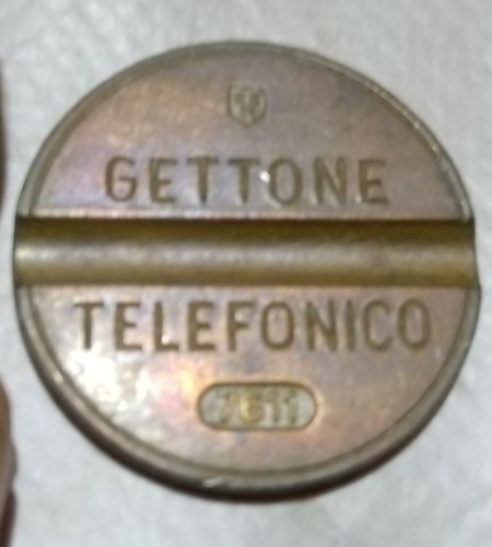Gettone telefonico con - telefonico,