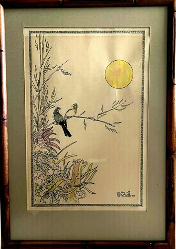 Stampa colorata uccellini