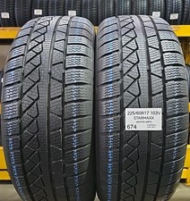 2x PNEUMATICI USATI STARMAXX 225/60R17 103V W870 INVERNALI GOMME USATE 2256017